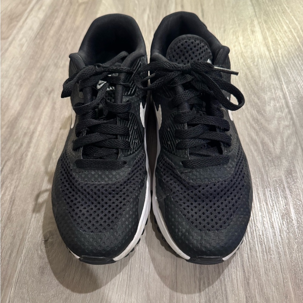 Nike Air Max 90 Breathe Black White size 6.5y